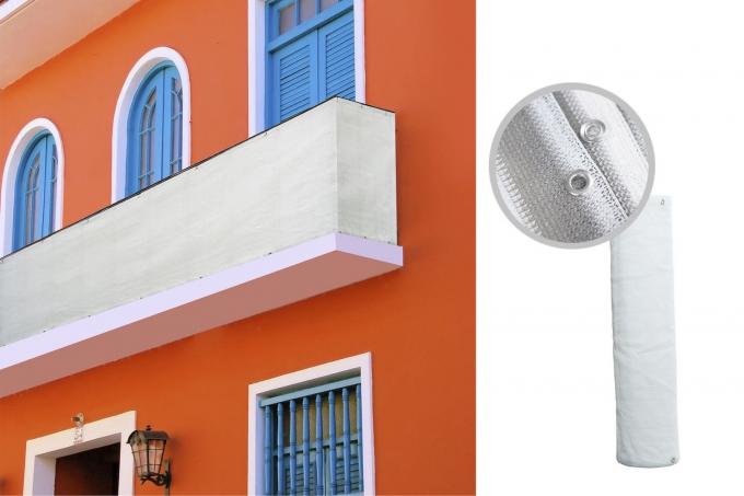 شبكة الظل Hdpe للشرفة 0.9x5m UV الشراع التشطيب 3